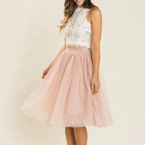 ELOISE TULLE MIDI SKIRT